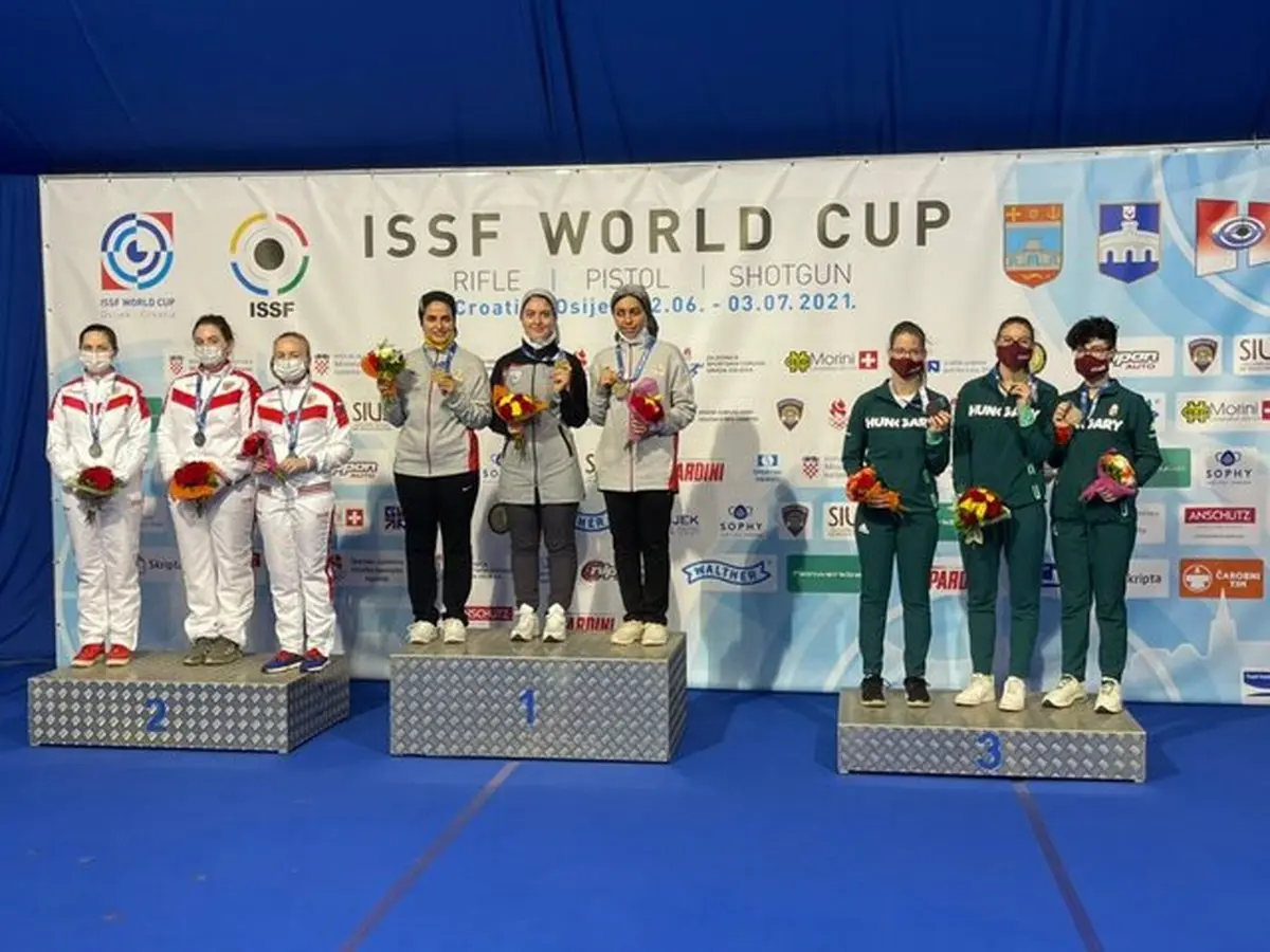 مدال طلا جام جهانی کرواسی برای تیم ملی تفنگ زنان