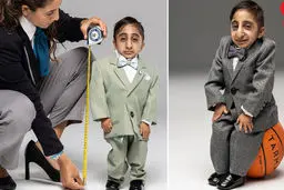 پسر 20 ساله بوکانی کوتاه قدترین مرد زنده جهان | عکس های حیرت انگیز کوتاه قدترین مرد جهان 