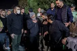 حضور سردار قاآنی در مراسم استقبال از پیکر سرلشکر شهید عباس نیلفروشان + ویدئو