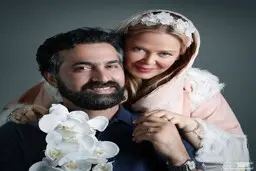 همسر بهاره رهنما سوار بر هواپیمای شخصی خود + فیلم