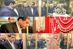 واکنش ضرغامی به بازدید از دو تاج سلطنتی | وقتی این تاج ها را می‌بینم یاد دارایی های به غارت رفته مردم توسط پهلوی می‌افتم!