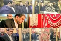 واکنش ضرغامی به بازدید از دو تاج سلطنتی | وقتی این تاج ها را می‌بینم یاد دارایی های به غارت رفته مردم توسط پهلوی می‌افتم!