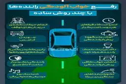 رفع خواب آلودگی در رانندگی با چند روش ساده + اینفوگراف