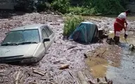مصدومیت ۱۸ نفر و مفقودی ۲ تن در سیل سوادکوه + ویدئو 