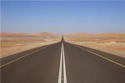 اتوبان ساختن با مدل چینی در بیابان