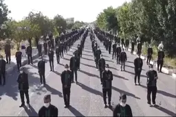 نظم مراسم یوم العباس(ع) حسینیه اعظم زنجان همراه با کمک‌های مومنانه + ویدئو