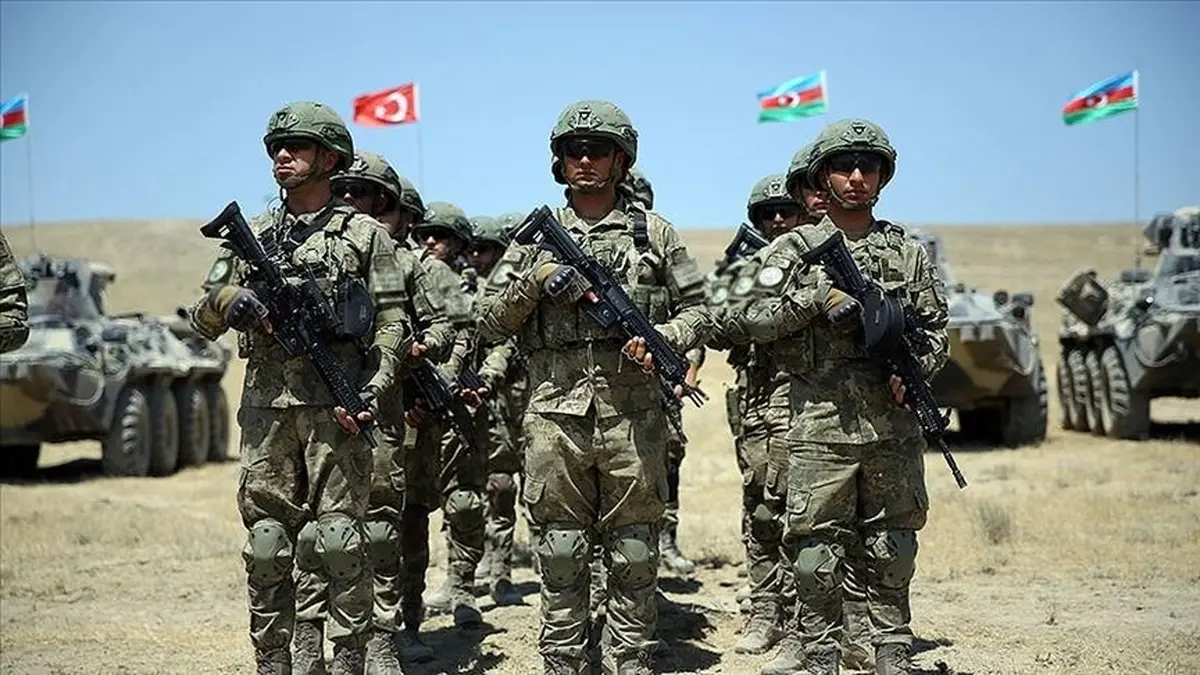 رزمایش آذربایجان و ترکیه در نزدیکی مرزهای ایران 