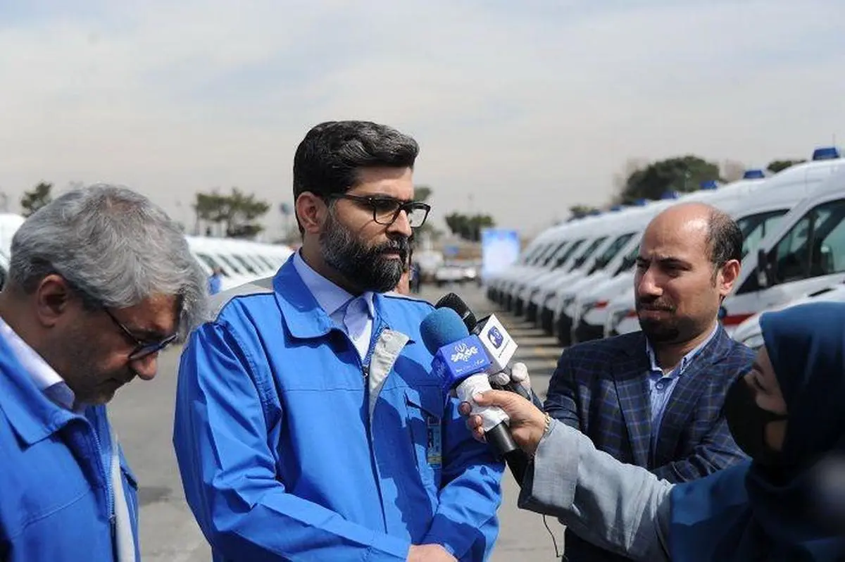 50 دستگاه آمبولانس ایران خودرو دیزل آماده تحویل به ناوگان امدادی کشور