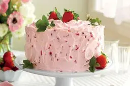 طرز تهیه کیک توت فرنگی | الان که فصله توت فرنگیه درست کن و لذت ببر +ویدئو