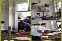 اقدام پسندیده یک نانوا برای پیشگیری از کرونا