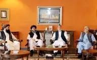 دیدار عبدالله و کرزای با اعضای دفتر سیاسی گروه طالبان