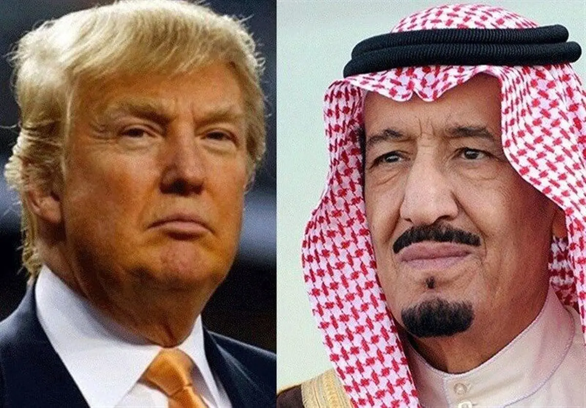 رایزنی تحولات منطقه ای  |   گفت‌وگوی ترامپ و پادشاه عربستان درباره بحران خلیج فارس 