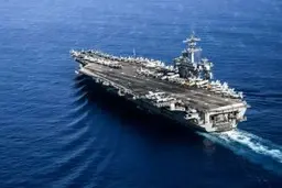 ناو هواپیمابر USS Lincoln آمریکا در برد حمله به ایران قرار ندارد