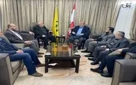 دیدار هیئت نماینده حماس با مسئول امور فلسطین جنبش حزب الله 