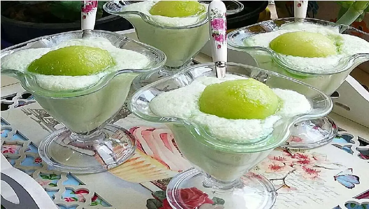 با سه قلم مواد دسر طالبی خنک درست کن | طرز تهیه دسر طالبی +ویدئو