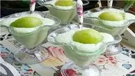 با سه قلم مواد دسر طالبی خنک درست کن | طرز تهیه دسر طالبی +ویدئو