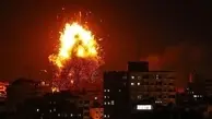 بمباران شدید مناطق مختلف نوار غزه