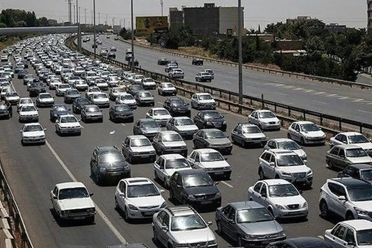 ترافیک سنگین در محور فیروزکوه و دماوند