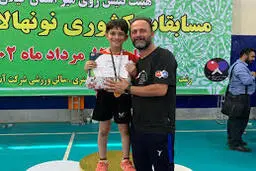 طلای تاریخی پینگ‌پنگ ایران در نروژ | قهرمانی یاسین شعاری در رده زیر ۱۳ سال
