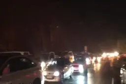 منع تردد در جاده چالوس + ویدئو