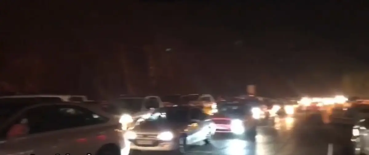 منع تردد در جاده چالوس + ویدئو