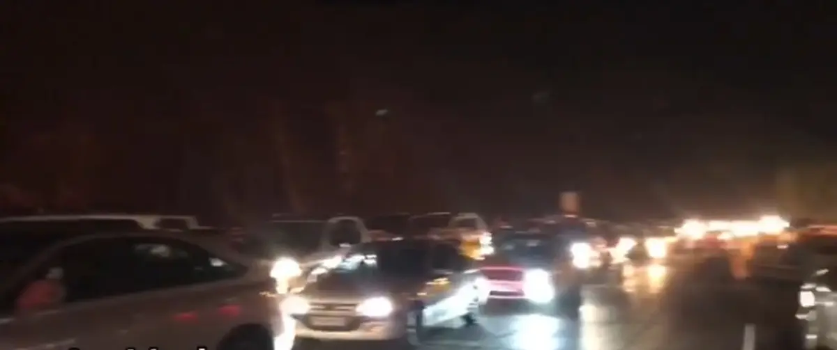 منع تردد در جاده چالوس + ویدئو
