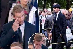 مراسم وداع با ملکه انگلیس | حضور  دیوید بکام در مراسم ملکه الیزابت +ویدئو