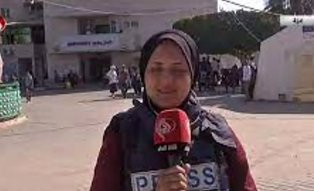 فیلم غش کردن خبرنگار غزه ای در پخش زنده | از خستگی و گرسنگی از حال رفت +ویدئو