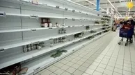 هجوم مردم بلژیک به فروشگاه‌ها در پی شیوع کرونا 
