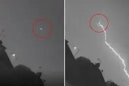 لحظه وحشتناک برخورد صاعقه به هواپیما! 