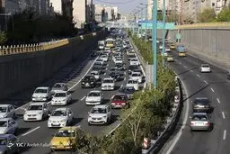 کم شدن ترافیک معابر پایتخت در عصر سی‌ام فروردین ماه