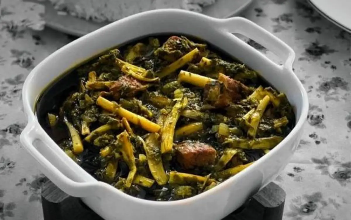 تا فصل بهاره این خوراک خوشمزه رو درستش کن | طرز تهیه خوراک کنگر +ویدئو