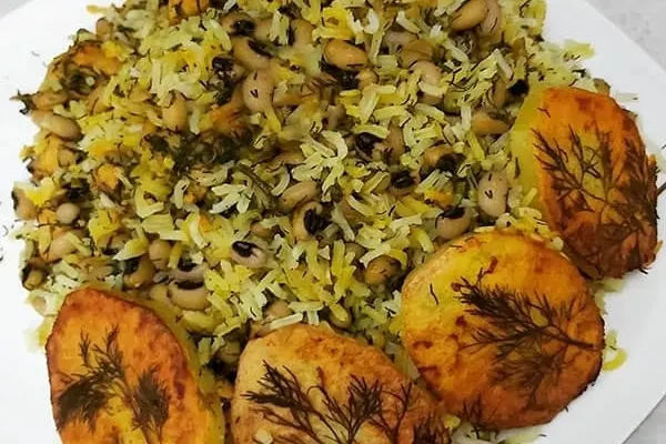 ناهار  لوبیا چشم بلبلی پلو درست کن، محشر میشه | طرز تهیه لوبیا چشم بلبلی پلو