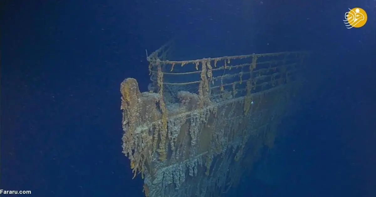 تصاویر جدید از کشتی تایتانیک غرق شده در عمق اقیانوس