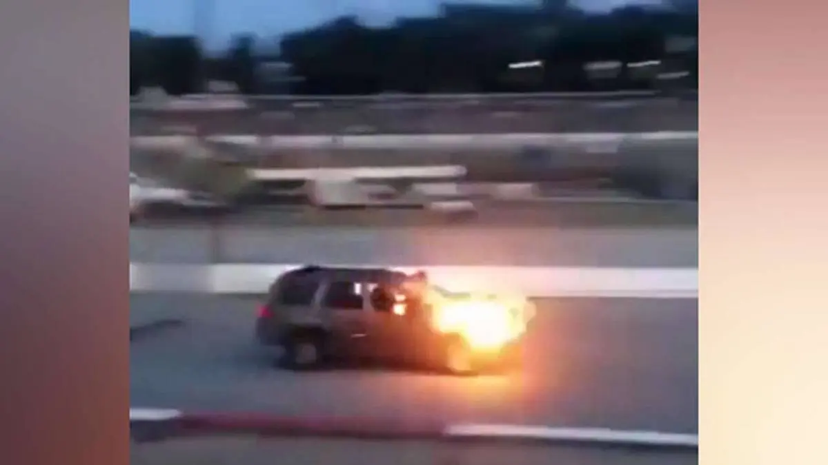 زنده ماندن یک مرد پس از عبور خودرو از روی او! + ویدئو