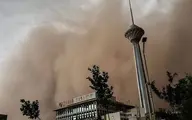 گرد و خاک تهران را فرا می‌گیرد