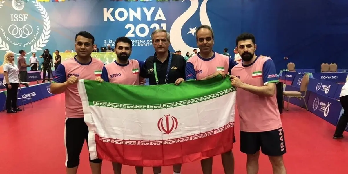 مردان پینگ پنگ باز ایران هم طلایی شدند