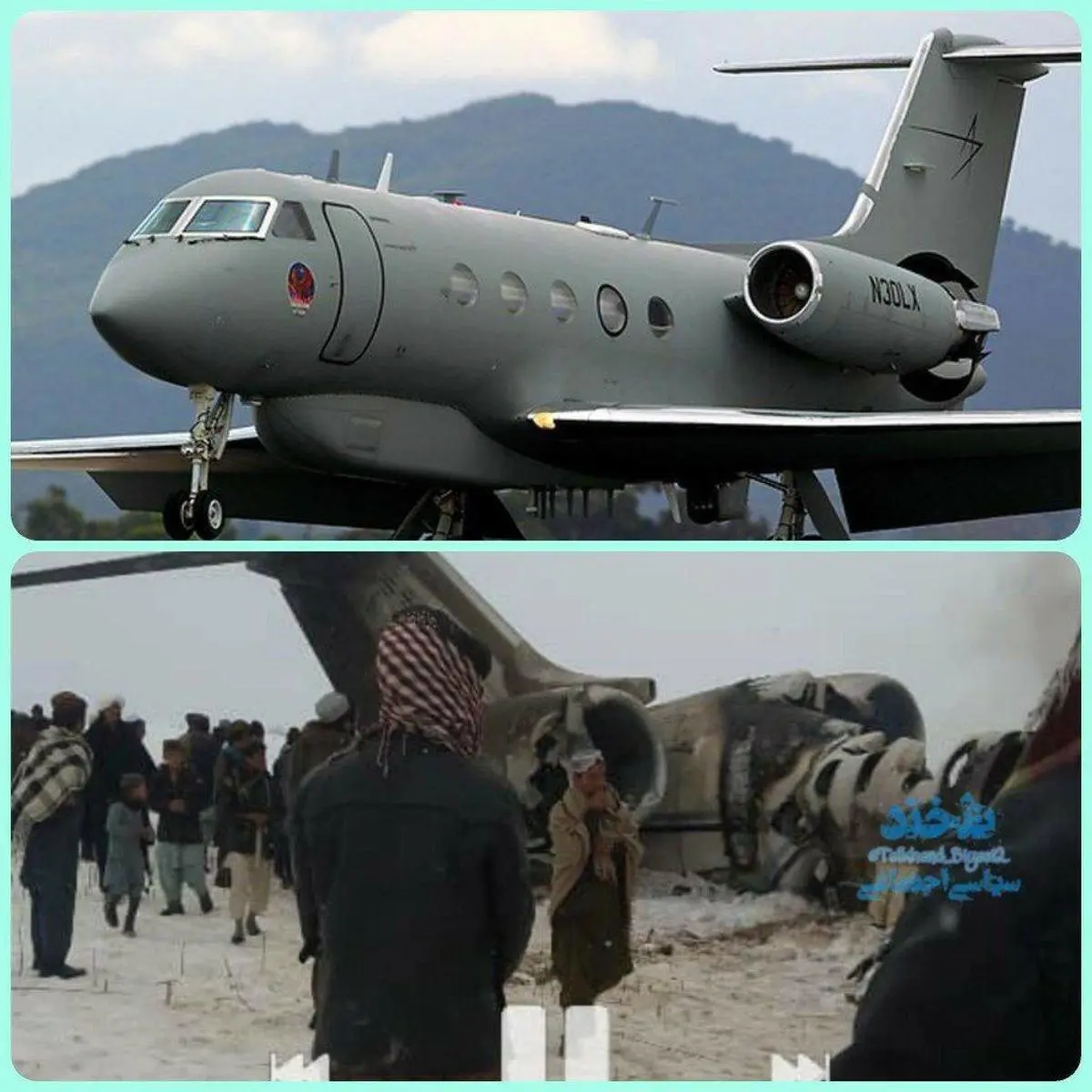 ادعای عجیب درباره سقوط هواپیما در افغانستان +عکس