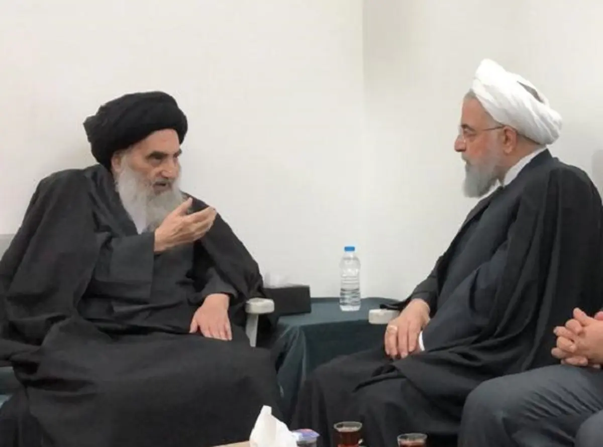 روایت سایت آیت الله سیستانی از دیدار روحانی با او
