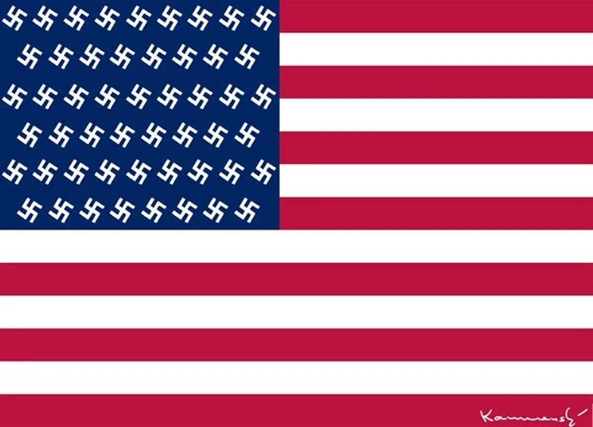 پرچم جدید امریکا بعد از انتخابات