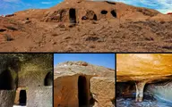 کشف سفال‌های اشکانی از دل صخره‌ دستکند اشتهارد تافته‌ای جدا بافته از معماری‌ صخره‌ای ایران