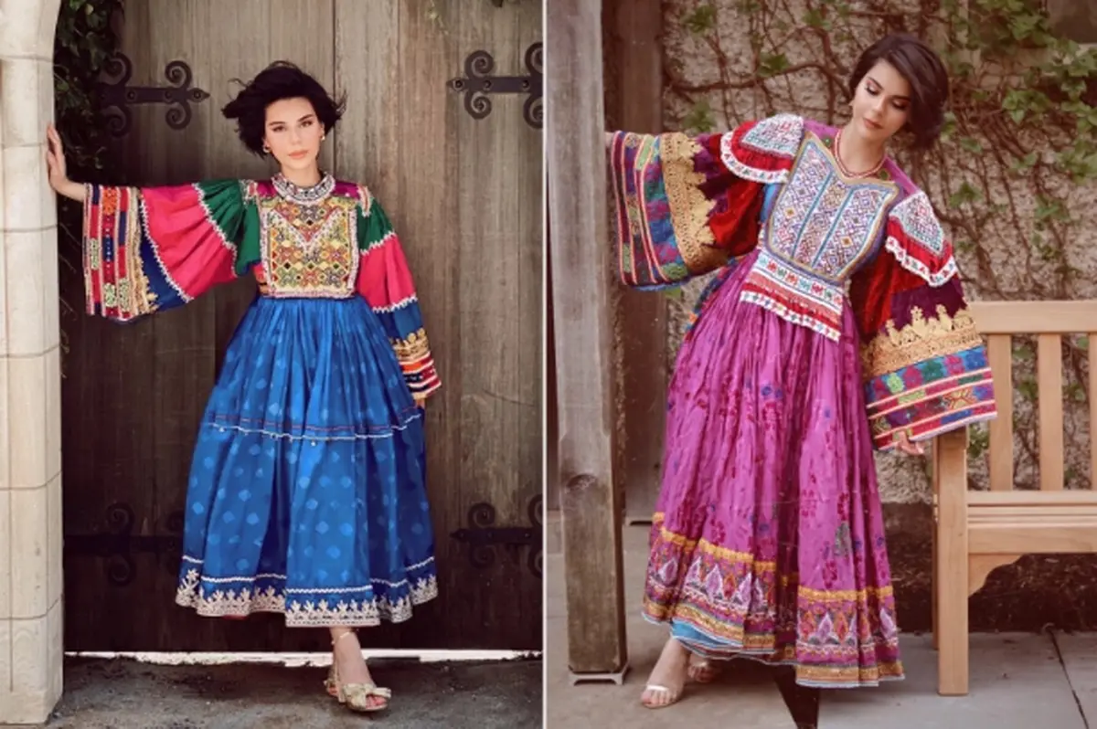 کمپین زنان افغان با لباس های رنگی علیه لباس تحمیلی طالبان + تصاویر