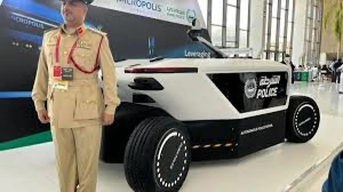 رونمایی از خودروی بدون سرنشین پلیس دبی+ویدئو
