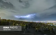 رگبار و رعد و برق در ۱۲ استان کشور