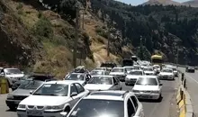 ترافیک در محورهای شمالی کشور | تراکم خودرو و شرایط جوی جاده‌ها را مسدود کرد