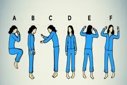 تست: به تصویر نگاه کنید و شکل خوابیدنتان را انتخاب کنید