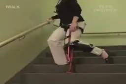 عصای بدون نیاز استفاده از دست! + ویدئو