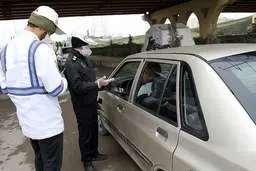 جریمه ۶هزار خودرو برای نزدن ماسک