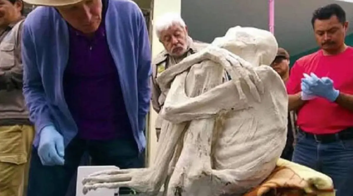 کشف جسد یک “آدم فضایی” با شکلی عجیب + عکس