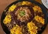 ناهار عدس پلو زعفرانی درست کن، محشر میشه | طرز تهیه عدس پلو زعفرانی خوشمزه و مجلسی به روش نذری